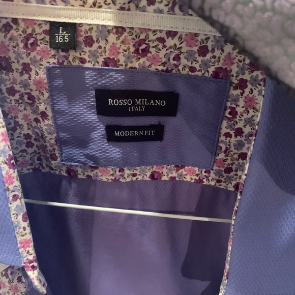 NWT Men’s stylish Dress Shirt with Matching Tie. Great style and fit. 🇮🇹 - Picture 3 of 5